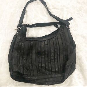FOR ELLA - Chocolate Blu Patchwork Crossbody Hobo